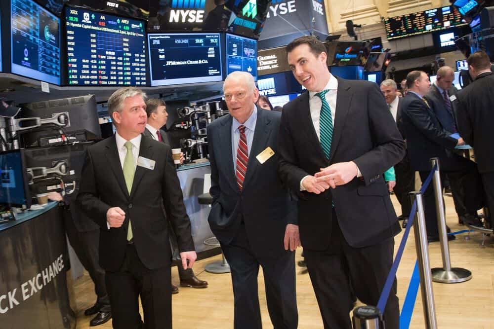 Ireland INC President, Ian Hyland, Herb Kelleher, John Tuttle, COO, NYSE.